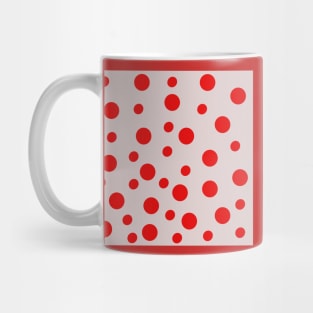 red pop art polka dots Mug